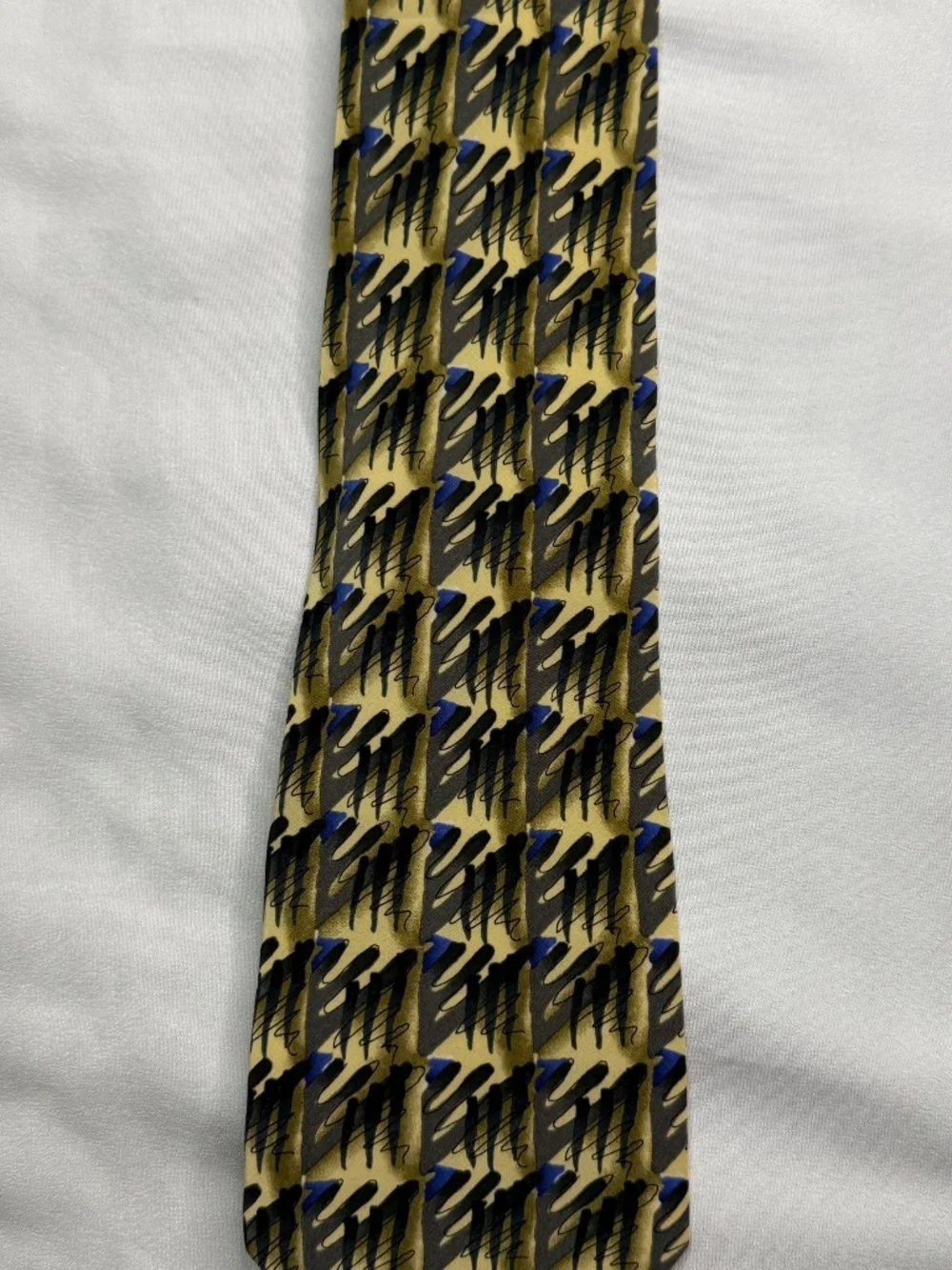 J. Garcia Chicken & C. Collection Eighteen Men's Abstract Geometric Necktie